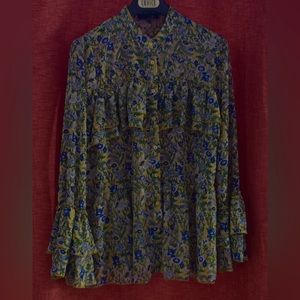 Suzanne Betro Medium Floral Blouse